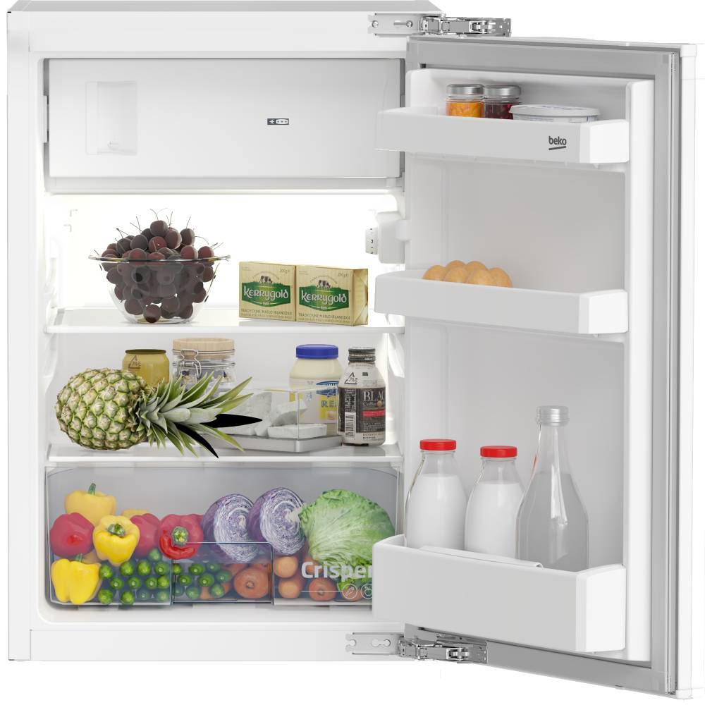 Встраиваемый холодильник BEKO B1754N Морозильная камера верхнее расположение