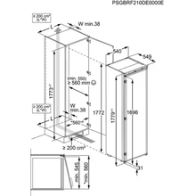 Вбудований холодильник ELECTROLUX ERD6DE18S4
