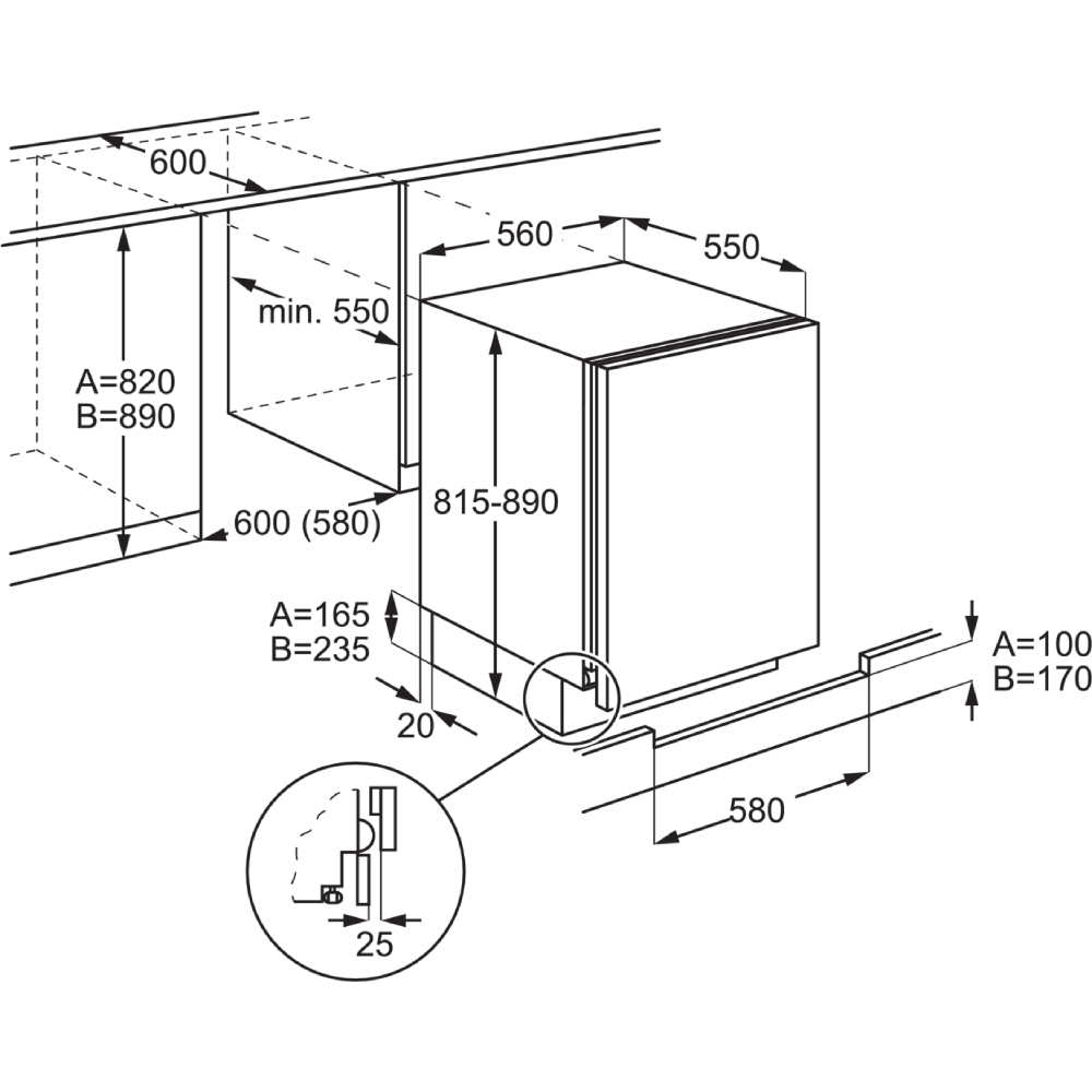 Вбудований холодильник ELECTROLUX LXB2AE82S Морозильна камера відсутня