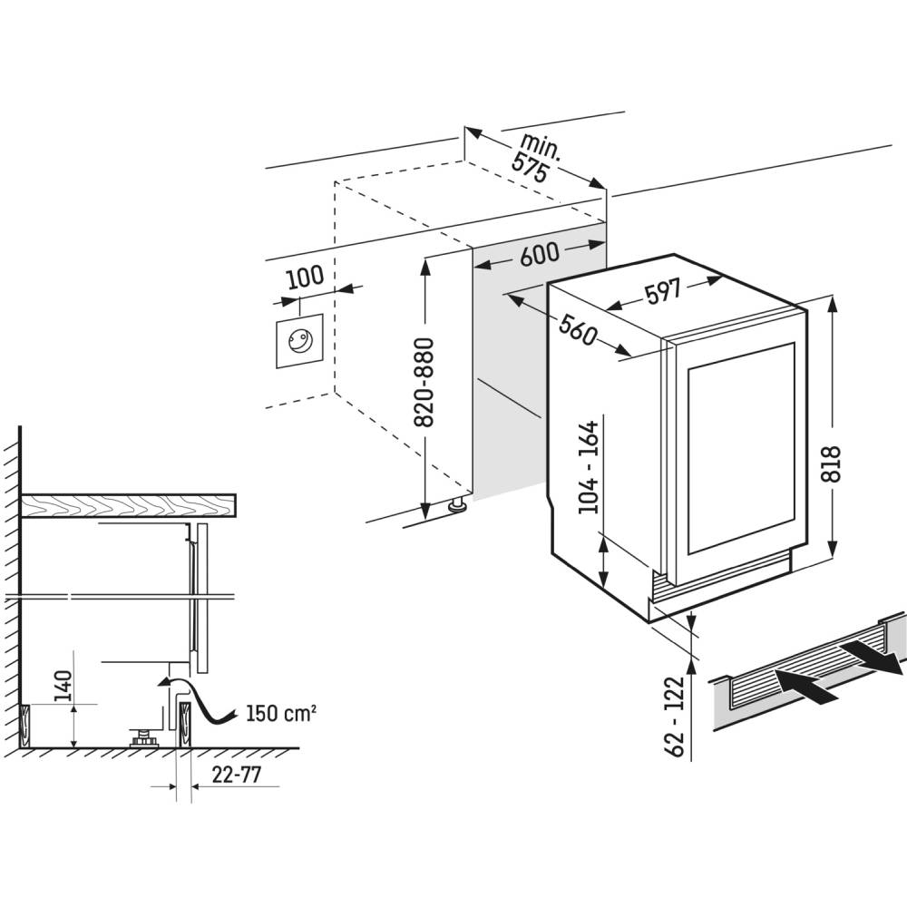 Фото Вбудована винна шафа LIEBHERR UWpri 3662