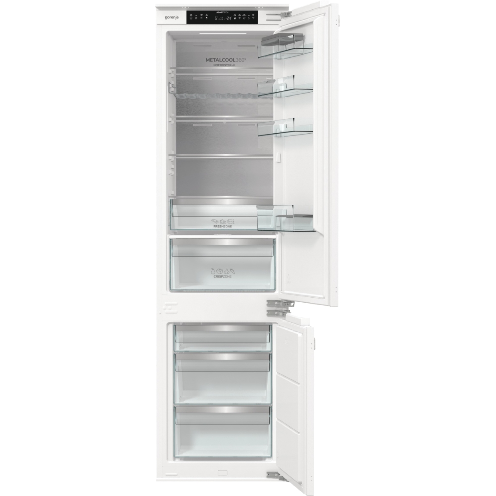 Встраиваемый холодильник GORENJE NRKI519E82WF (HZFI29282) Морозильная камера нижнее расположение
