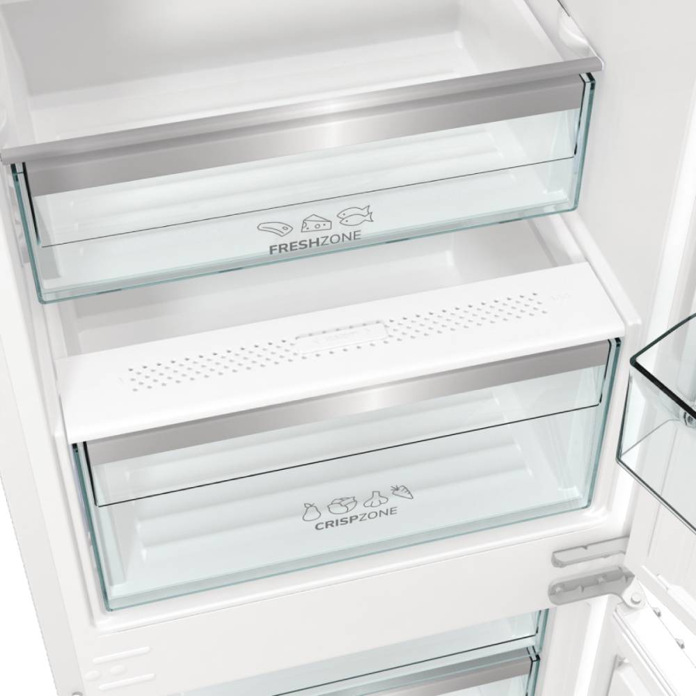 Встраиваемый холодильник GORENJE NRKI517E61WF Морозильная камера нижнее расположение