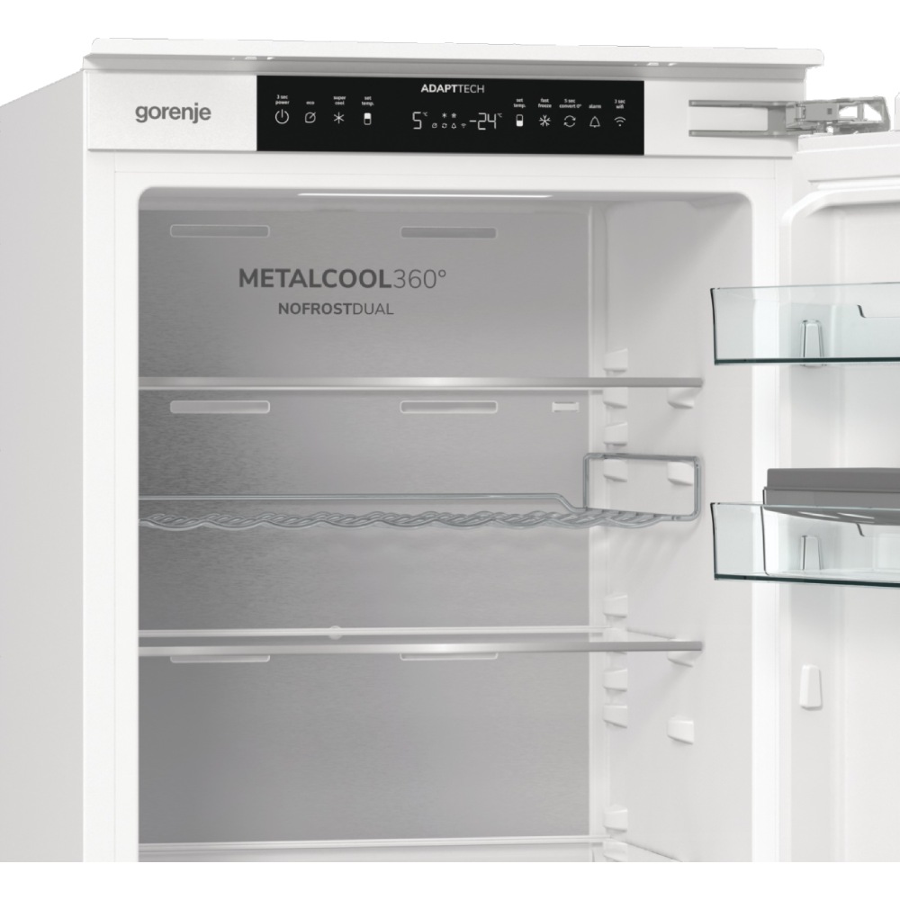 Встраиваемый холодильник GORENJE NRKI517E62WF (HZFI26282) Общий полезный объём 252