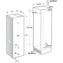 Встраиваемый холодильник GORENJE NRKI517E62WF (HZFI26282)
