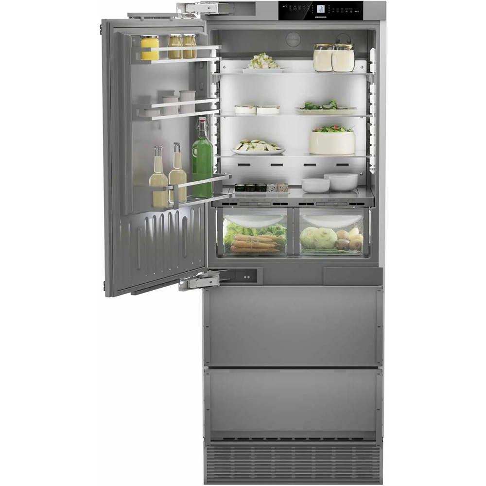 Встраиваемый холодильник LIEBHERR ECBNe 7871 617 Дополнительно SoftSystem, SuperCool, DuoCooling, IceMaker, FrostControl, NoFrost, BioFresh, SuperFrost