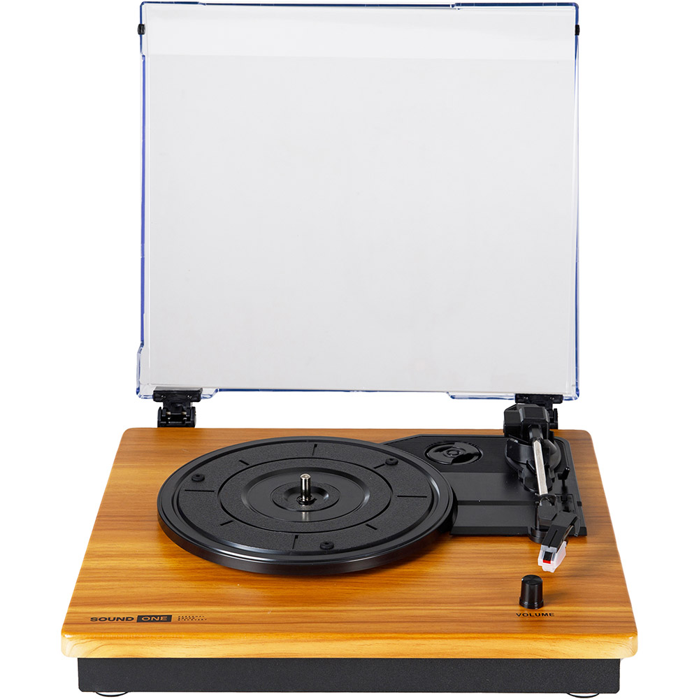 Проигрыватель пластинок SOUND ONE Wood Brown (so-r-wd1) Проводные подключения RCA