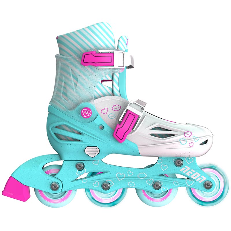 Ролики NEON COMBO SKATES Turquoise (NT09T4) Кількість коліс 4