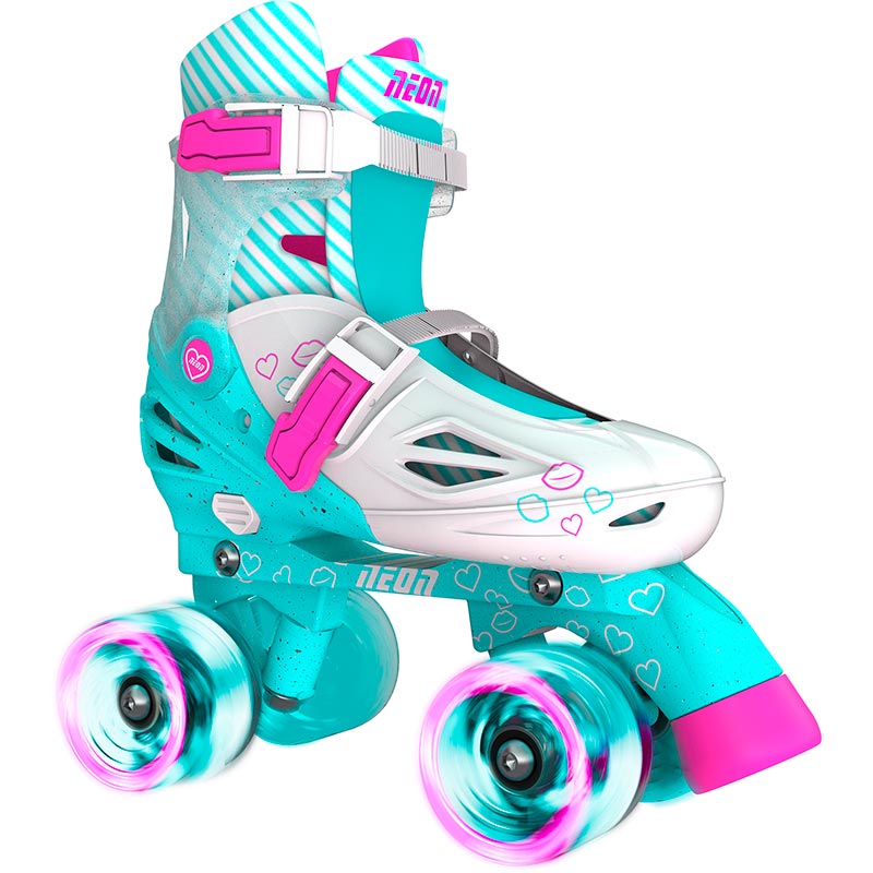 Зовнішній вигляд Ролики NEON COMBO SKATES Turquoise (NT09T4)