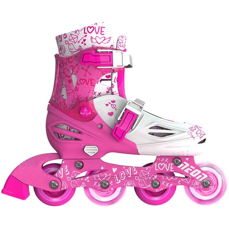 Ролики NEON COMBO SKATES Pink (NT09P4) Колеса поліуретан