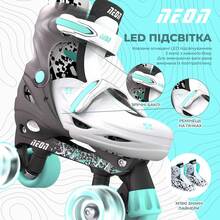 Ролики NEON Combo 30-33 Grey Teal (NT30E4)