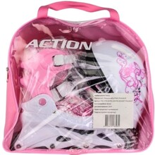 Ролики ACTION PINKY Pink 26-29 + комплект (PW117C6PW30905/26-29)