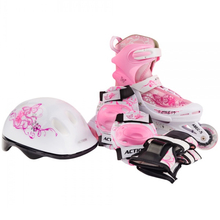 Ролики ACTION Pink 34-37 + комплект (PW117C6PW30905/34-37)