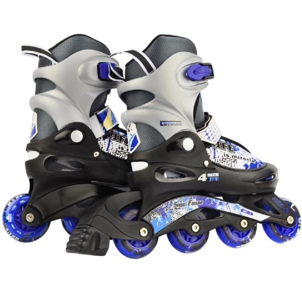 Ролики ACTION ZERO Blue/34-37 + комплект (PW117CE308905/34-37) Гальма п'ятковий