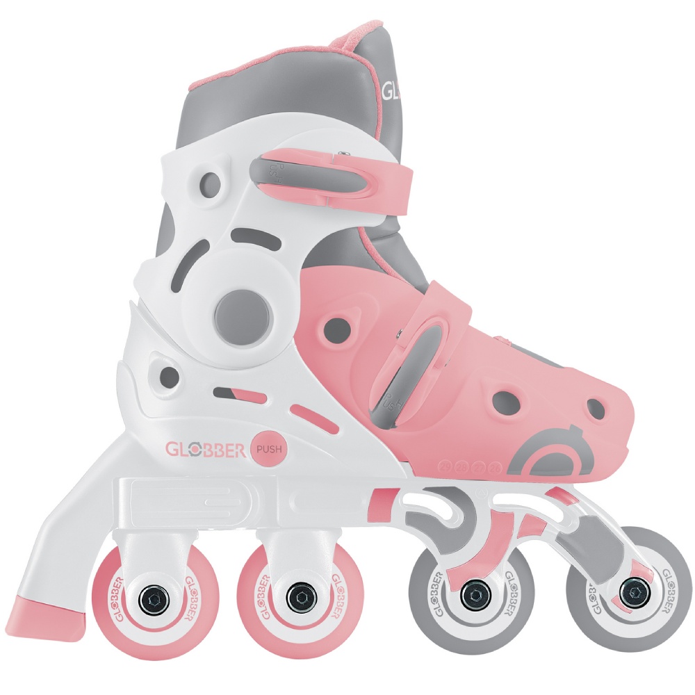 Ролики GLOBBER LEARNING SKATES 2в1 26-29 Pastel Pink (780-210) Диаметр колес 48