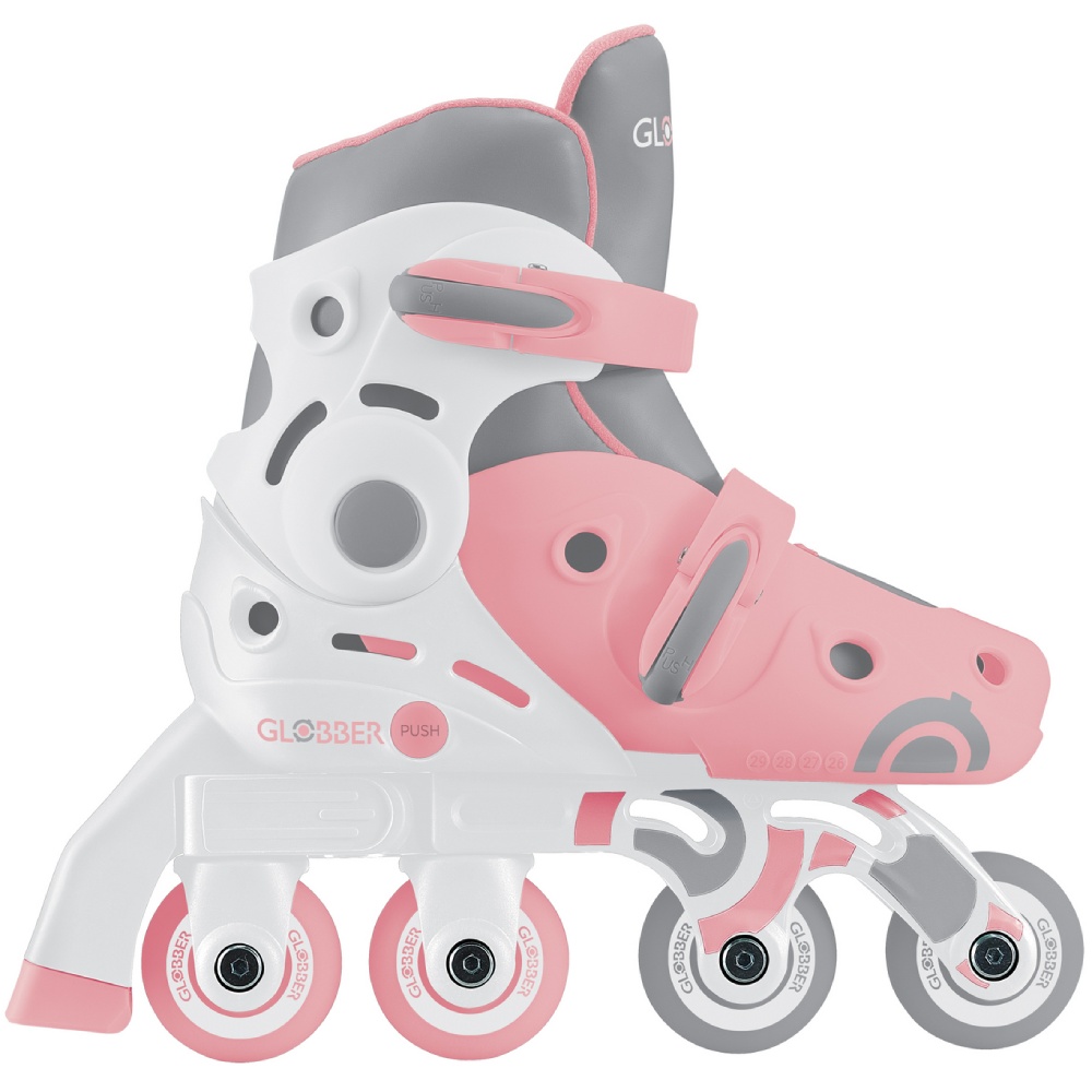 Внешний вид Ролики GLOBBER LEARNING SKATES 2в1 26-29 Pastel Pink (780-210)