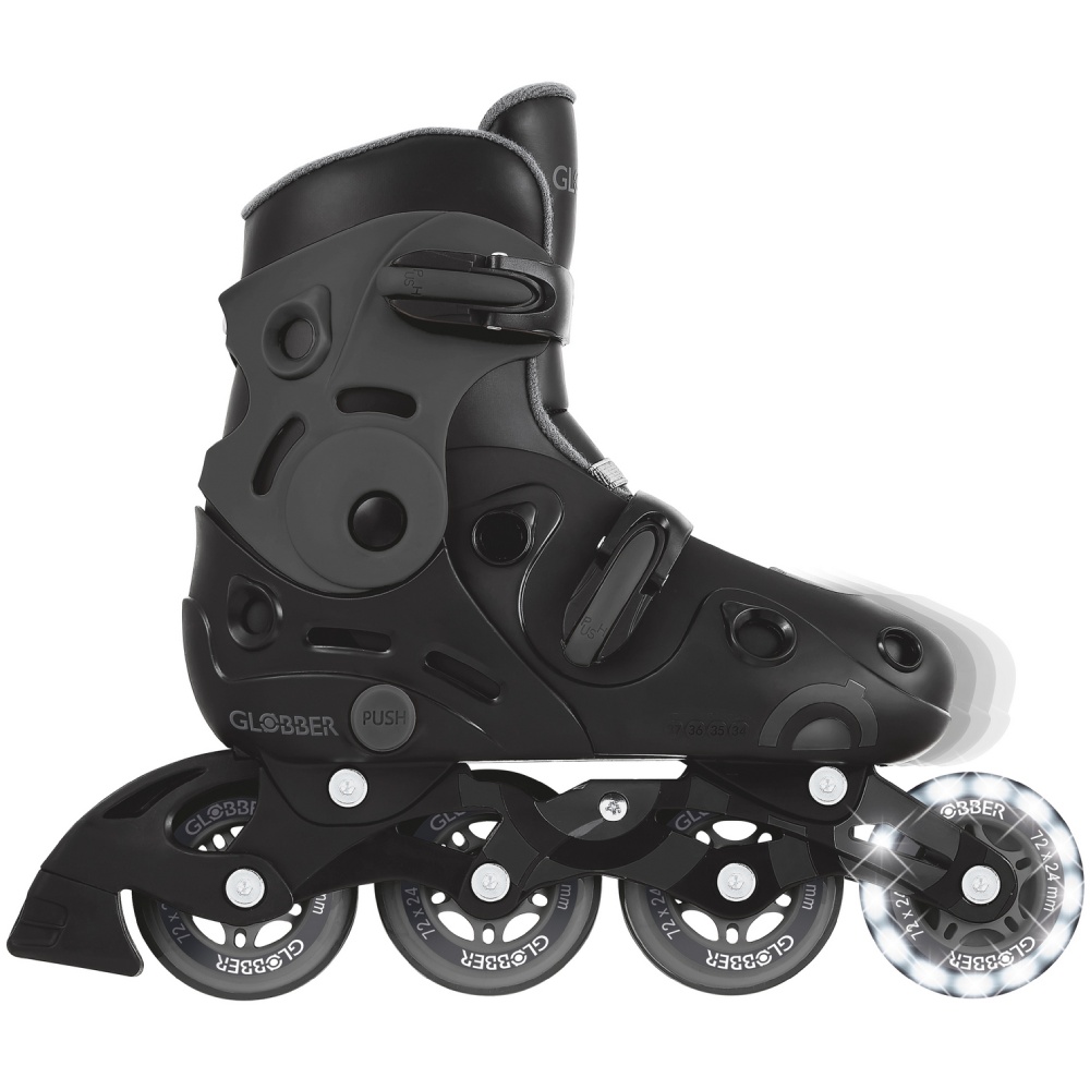 Внешний вид Ролики GLOBBER GO SCATES LIGHTS 34-37 Grey (785-120)