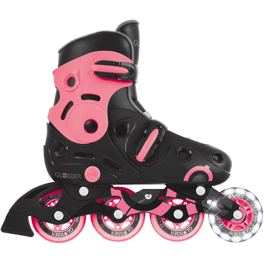 Ролики GLOBBER GO SCATES LIGHTS 34-37 Coral Pink (785-110) Количество колес 4