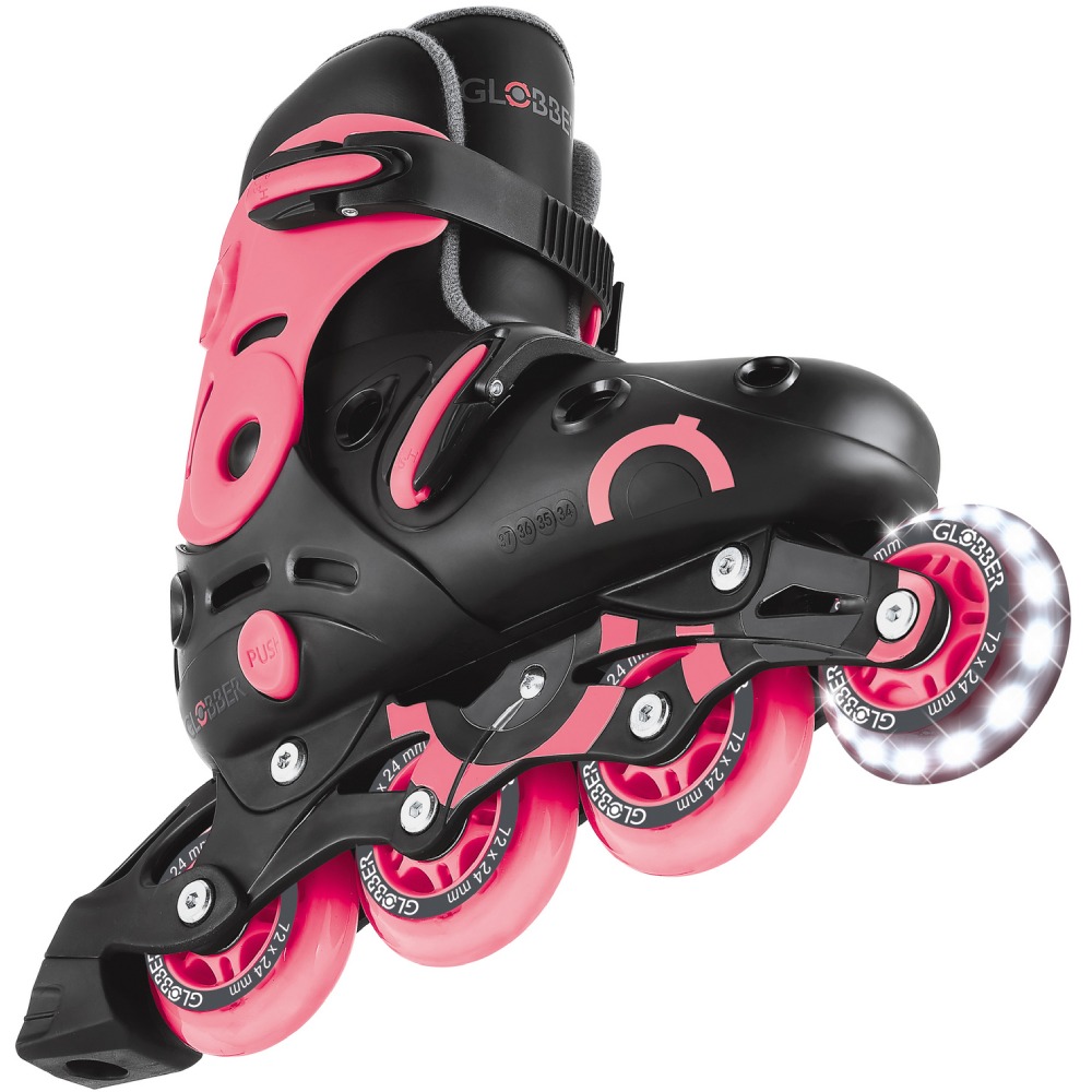 Фото Ролики GLOBBER GO SCATES LIGHTS 34-37 Coral Pink (785-110)