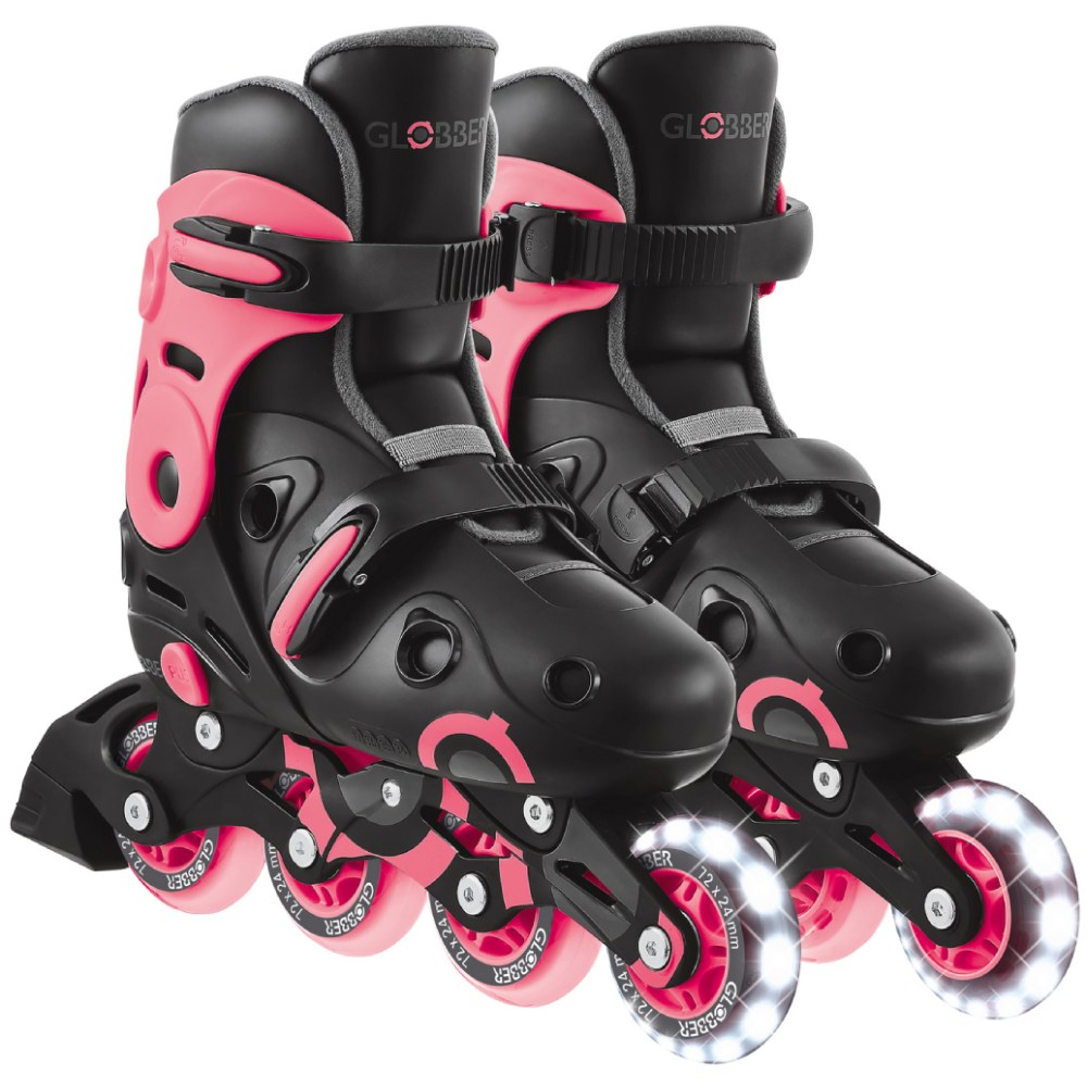Ролики GLOBBER GO SCATES LIGHTS 34-37 Coral Pink (785-110)