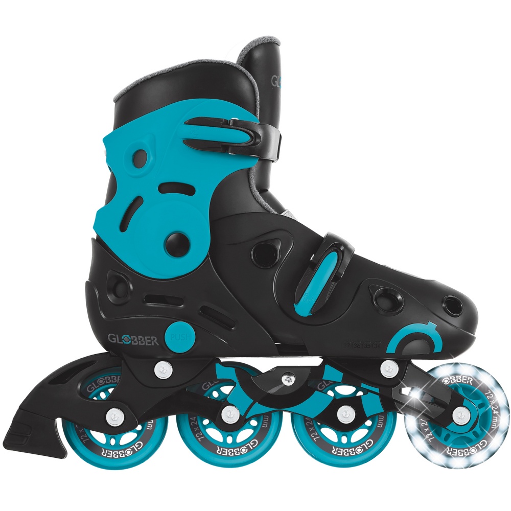 Ролики GLOBBER GO SKATES LIGHTS 34-37 Aqua (785-100) Гальма п'ятковий