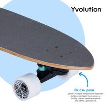 Скейтборд YVOLUTION Fishtail Cruiser 76см Blue (YS48B2)