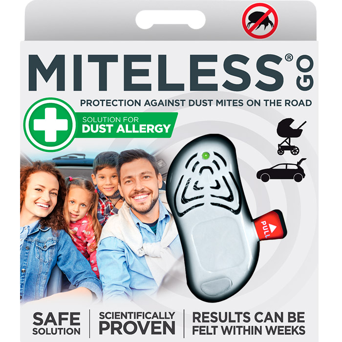 

Ультразвуковой прибор от пылевых клещей Miteless Go White (PRO-201WH), Ультразвук.прибор от пылевых клещей Go (White)