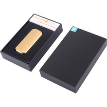 USB зажигалка Bergamo 500F Золотистая (500F-14)