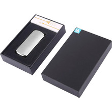 USB зажигалка Bergamo 500F Серебристая (500F-7)