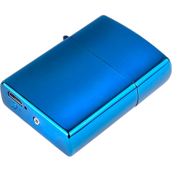 USB зажигалка Bergamo 700F Синяя (700F-3) Цвет синий
