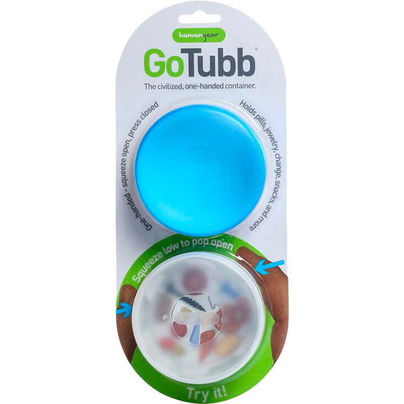 humangear   GoTubb 2-Pack Large Clear/Blue