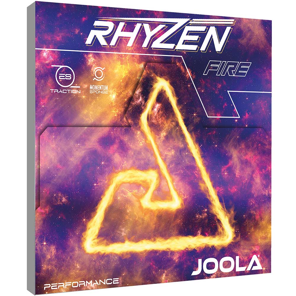 Накладка для ракетки JOOLA Rhyzen Fire 2.0 Red (70570) Додатково Товщина губки: 2,0 мм, Швидкість: 8/12, Обертання: 9/12, Траєкторія: 6.5/12, Точність: 8.5/12, Жорсткість: 47.5° (Medium, середня)