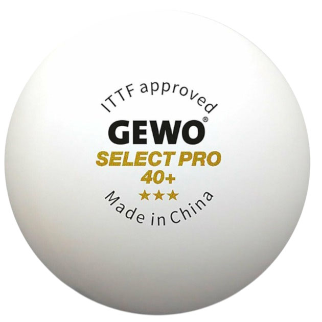 М'ячі для настільного тенісу GEWO Select Pro 40+ ITTF (86481200)