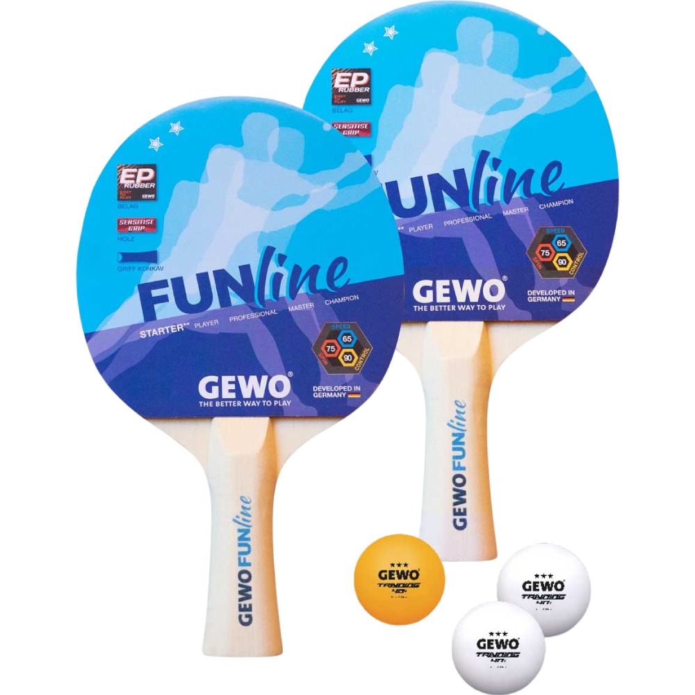 Набор для настольного тенниса GEWO Double-Fun 2 Bats 3 Balls (96960000)