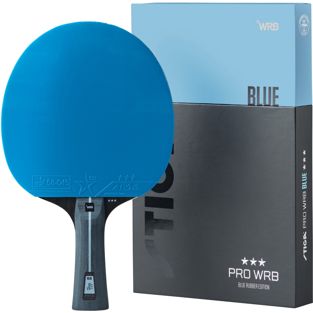 Ракетка STIGA Pro WRB Blue Edition 3 Star FL (1213-0006-01) Дополнительно  Скорость: 84; Контроль: 54; Вращение: 70