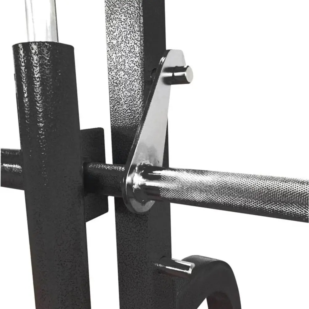 Мультистанция TOORX Smith Machine WLX 70 Black (WLX-70) Дополнительно Высота страховочных крючков регулируется на 15 уровнях 550/1790 мм; Размеры турника: 2075 мм; ширина 1010 мм; Диаметр держателя подходит для дисков 25 мм и 50 мм; Рама: квадратные и прямоугольные стальные трубы (50 x 50 x 2 мм / 50 x 75 x 2 мм)