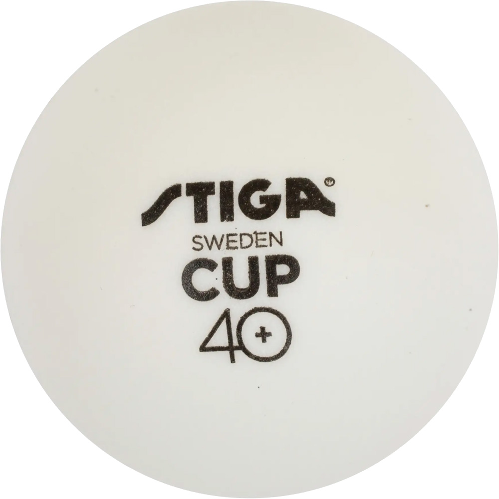 М'ячі для настільного тенісу STIGA Cup ABS 12 шт White (1110-2510-12)