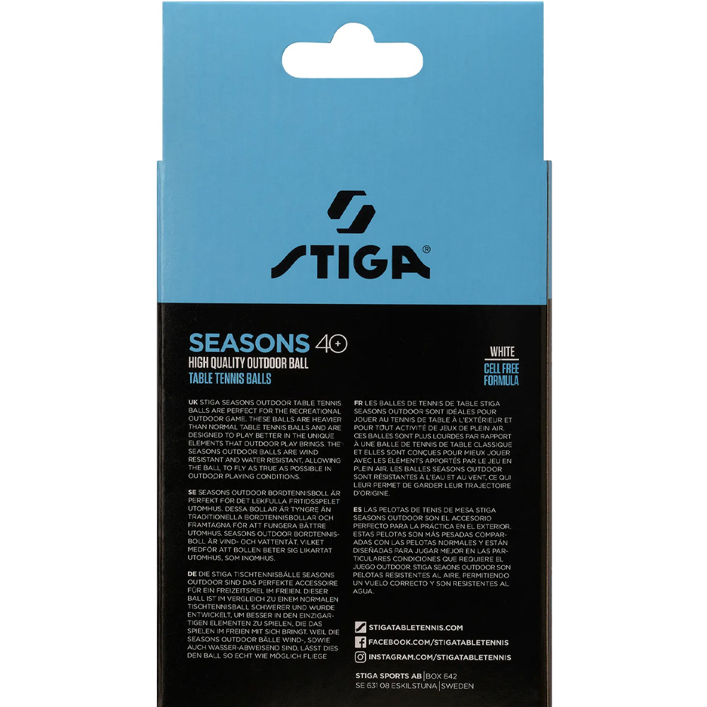 М'ячі для настільного тенісу STIGA Seasons 12 шт White (1110-2810-12) Тип м'яч для настільного тенісу