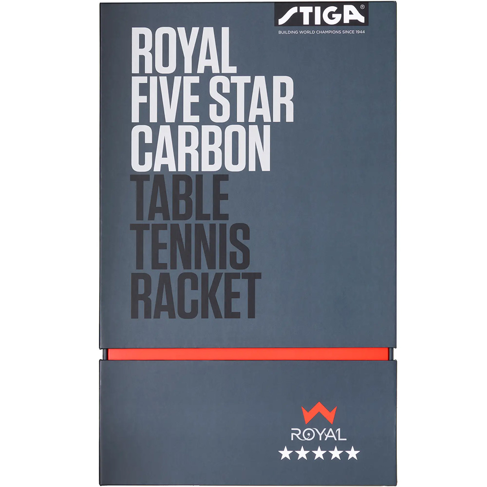 Ракетка для настільного тенісу STIGA Royal Carbon 5 Star FL (1215-2818-01) Матеріал дерево, карбон