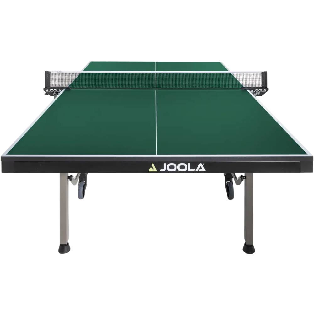 Стол теннисный JOOLA Rollomat Pro ITTF Green (11521) Дополнительно  Класс – профессиональный уровень; конструкция – складная; толщина столешницы – 25 мм.