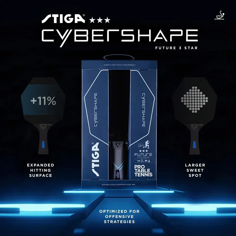 Заказать Ракетка для настольного тенниса STIGA Cybershape Future 3 Star FL (1213-0304-35)