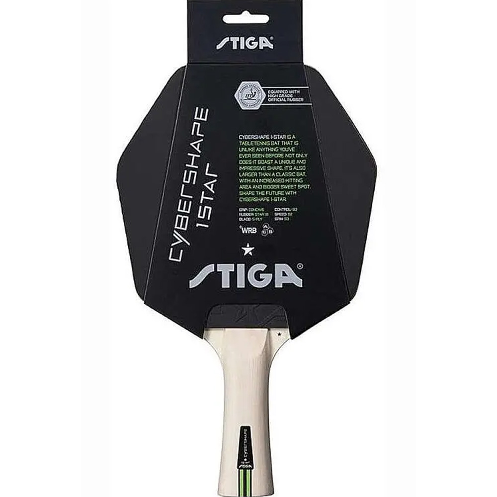 Ракетка для настільного тенісу STIGA Cybershape 1 Star FL Black (1211-0906-35) Вид спорту, активності настільний теніс