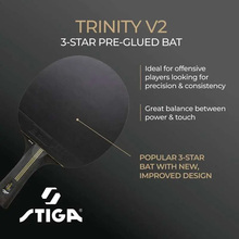 Ракетка для настільного тенісу STIGA Trinity 3 Star ver.2 FL Black (1213-1208-35)