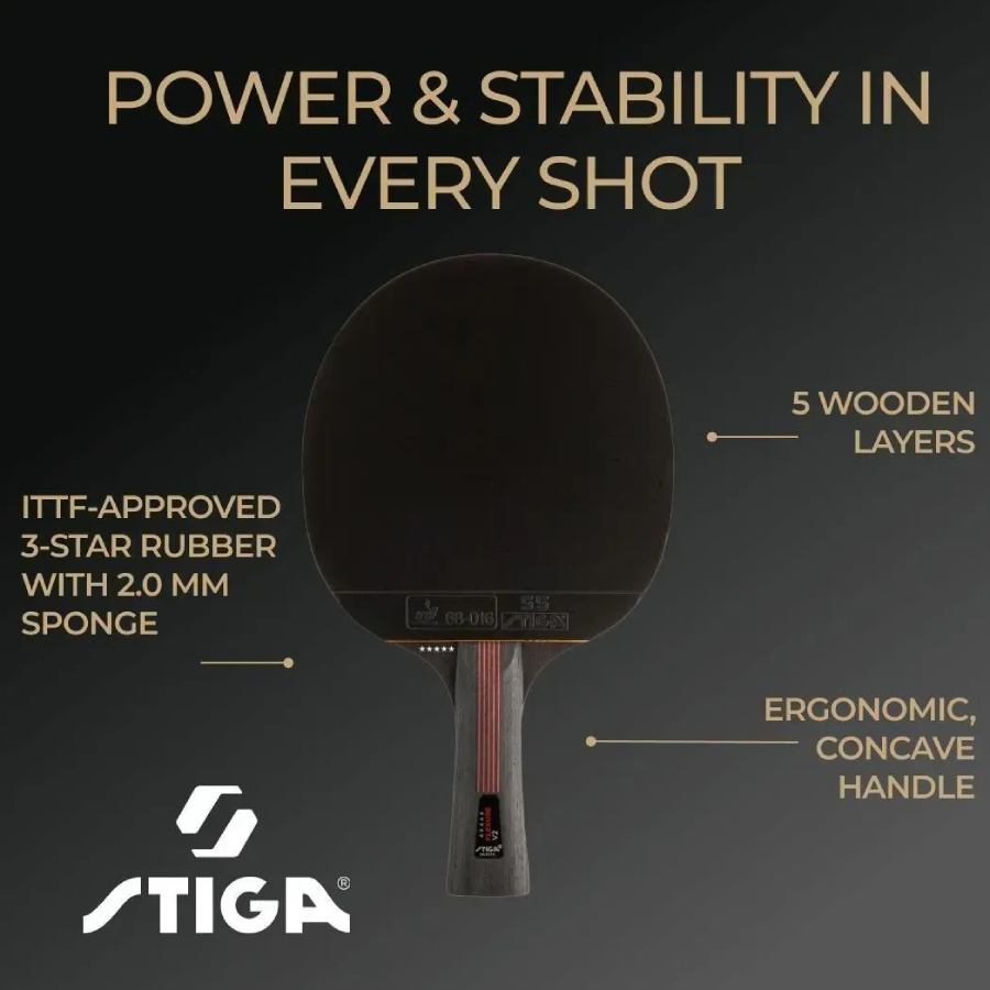 Зовнішній вигляд Ракетка STIGA Flexure 5 Star ver.2 FL (1215-1205-35)