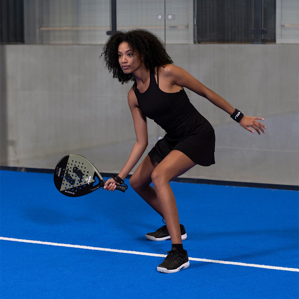 Ракетка для падел-тенниса STIGA Racket ACT Black/Olive Green (2202-0919-01) Вес 0.355