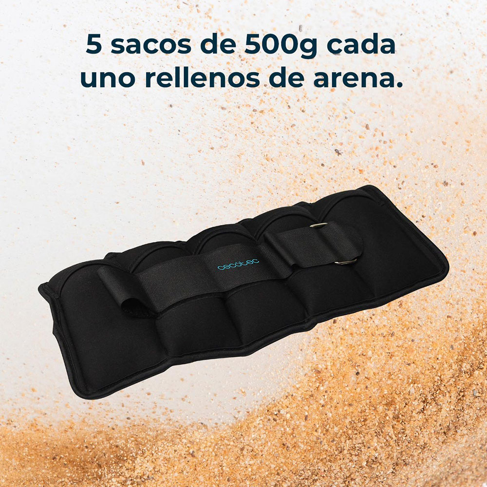 Утяжелители CECOTEC Drumfit AnkleBell 2500 Neo 2 шт x 2,5 кг (CCTC-07208) Тип утяжелитель