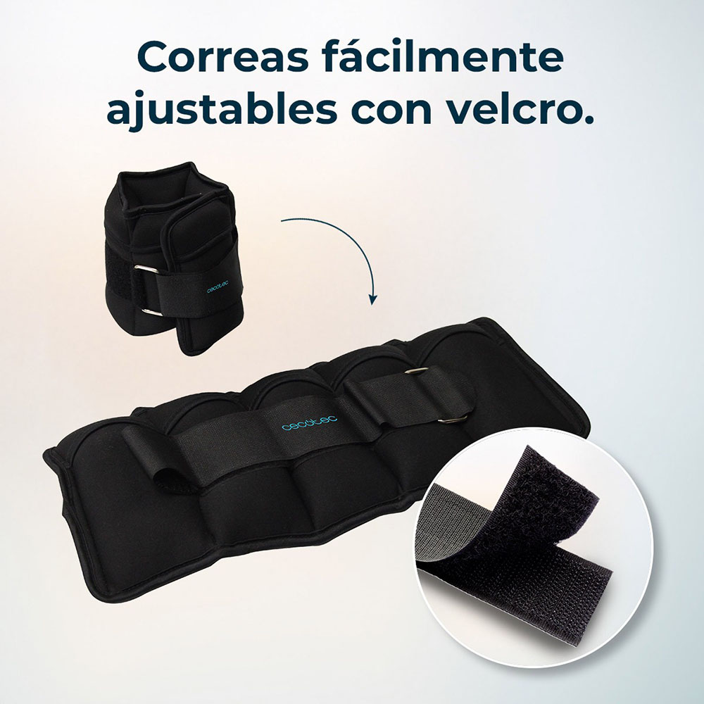 Утяжелители CECOTEC Drumfit AnkleBell 2500 Neo 2 шт x 2,5 кг (CCTC-07208) Дополнительно  регулируемые ремешки на липучках; равномерное распределение веса; регулируемый вес