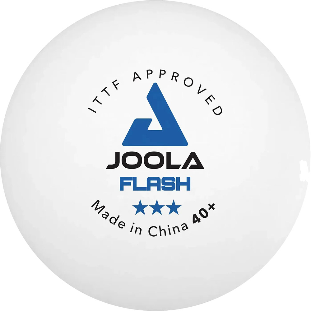 М'ячі для настільного тенісу JOOLA Flash 40+ White ITTF 6 шт (40041)