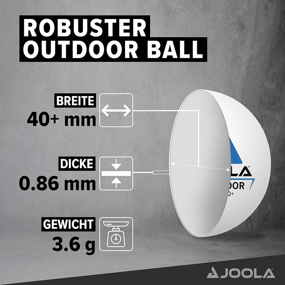 Фото Набір для пінг-понгу JOOLA Vivid Outdoor 2 Bats 3 Balls (51010)