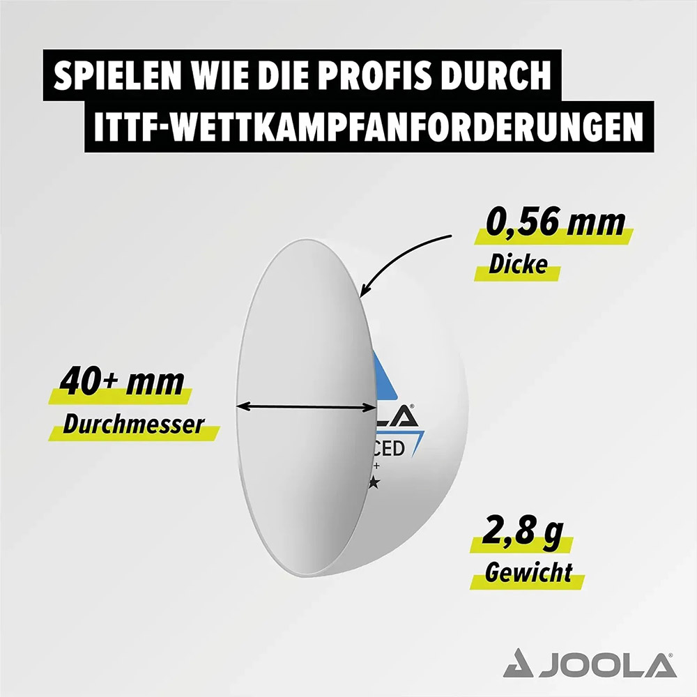 М'ячі для настільного тенісу JOOLA Outdoor ball 6 шт (42181) Додатково Клас: Любительські; Діаметр м'яча: 40 мм; Вага м'яча: 3,3 г; Структура: зі швом