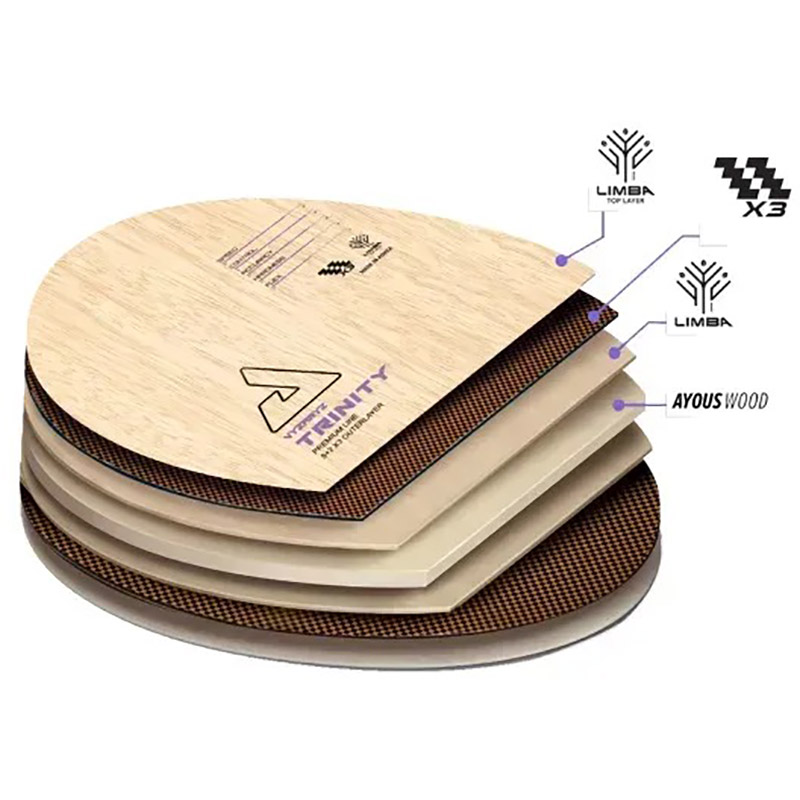 Підстава для ракетки JOOLA Vyzaryz Trinity FL (65010) Колір коричневий